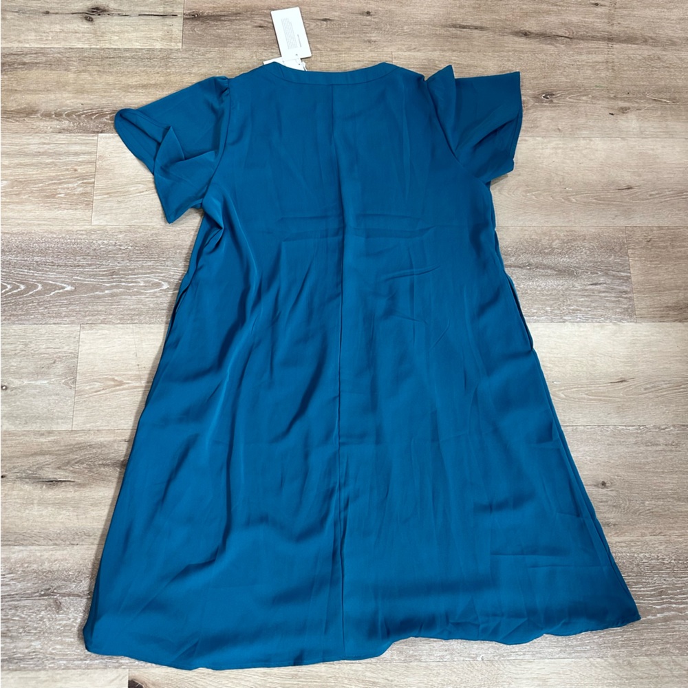 Bloomchic chiffon dress, Teal size 14-16 - Picture 6 of 6